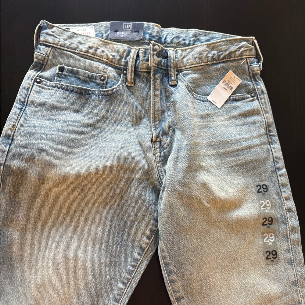 GAP Men's Straight Jeans - Light Blue - Picture 2 of 4